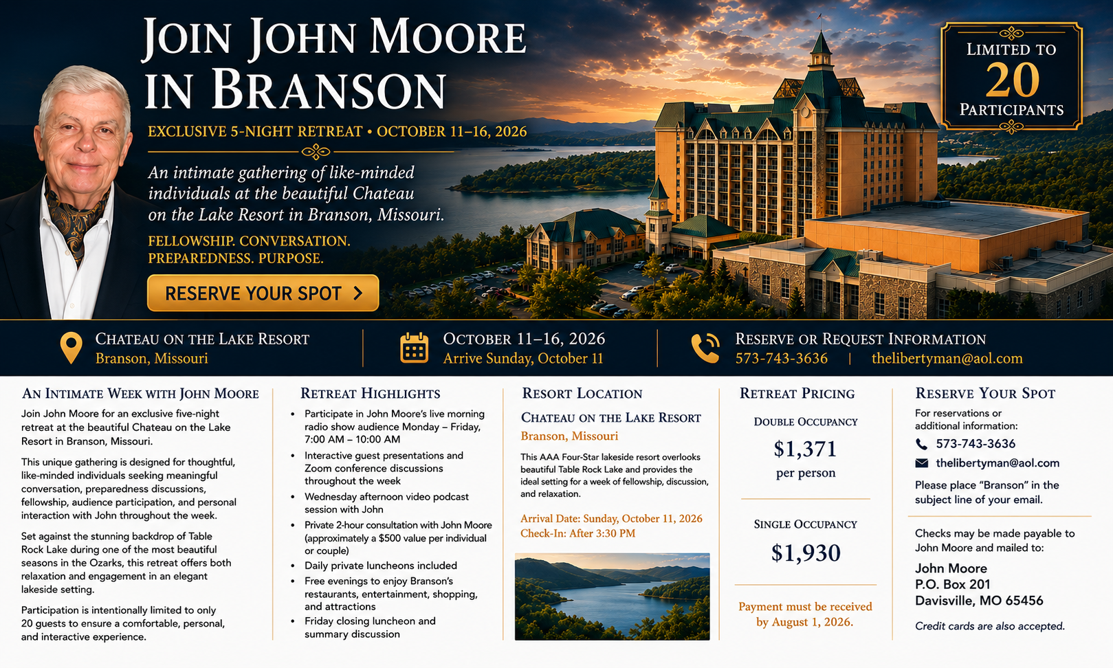 An Intimate Week With John Moore